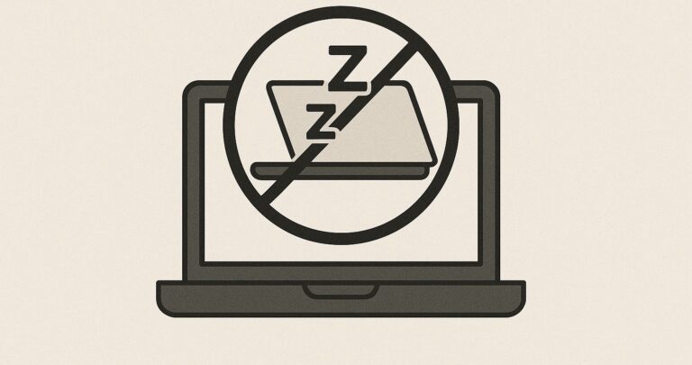 不讓筆電蓋上時休眠